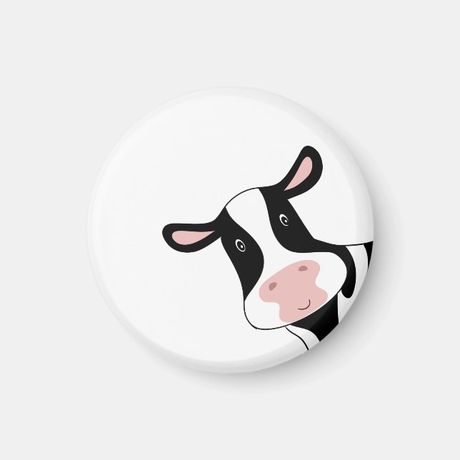 Cadeau vache, aimant vache mignon. thème vache (Devant)