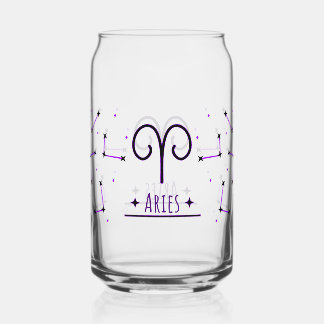 Cadeau Verre Canette Bélier pour Signe du Zodiaque