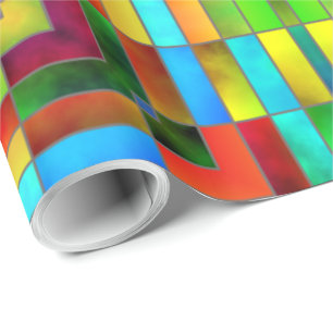 Cadeau Verre collé Art 3 Papier à envelopper
