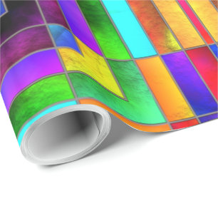 Cadeau Verre collé Art 5 Papier à envelopper