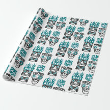 Vidéo Partie Niveau Haut Gamer Wrapper Papier