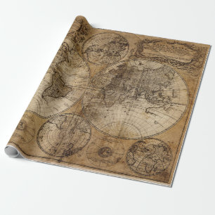 Cadeau vieux papier de carte