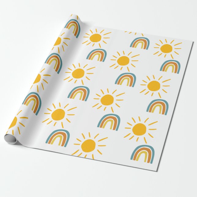 Cadeau Voici le papier d'enveloppement de fils (Déroulé)