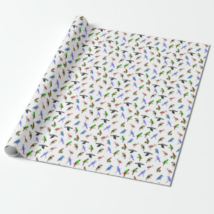 Cadeau Volée de papier d'emballage d'oiseaux