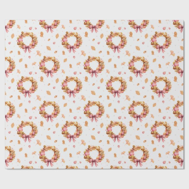 Cadeau Wreaths - Papier d'enveloppement aquarelle - Vache (Plat)