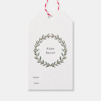 Cadeaulabel (Set Van 10 st.) - Fijne Kerst! Geschenkanhänger