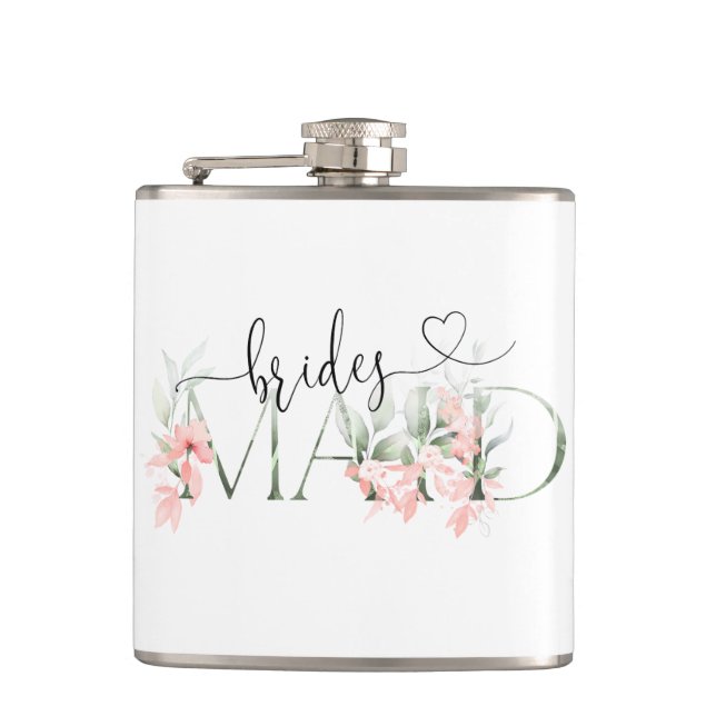 Cadeaux Bridesmaid Flacon Floral Wedding Party cad (Devant)