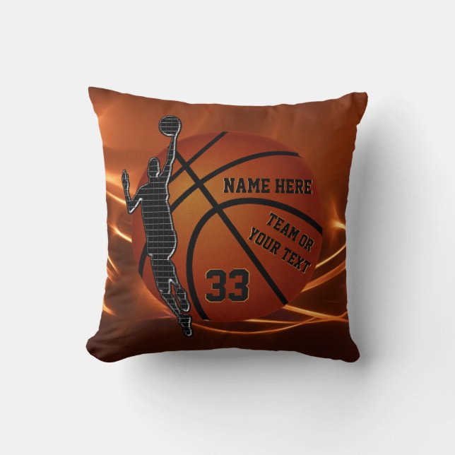 Cadeaux d'aîné de basket-ball de coussin de (Recto)