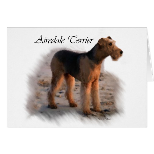 Cadeaux d'art Airedale Terrier (Devant horizontal)