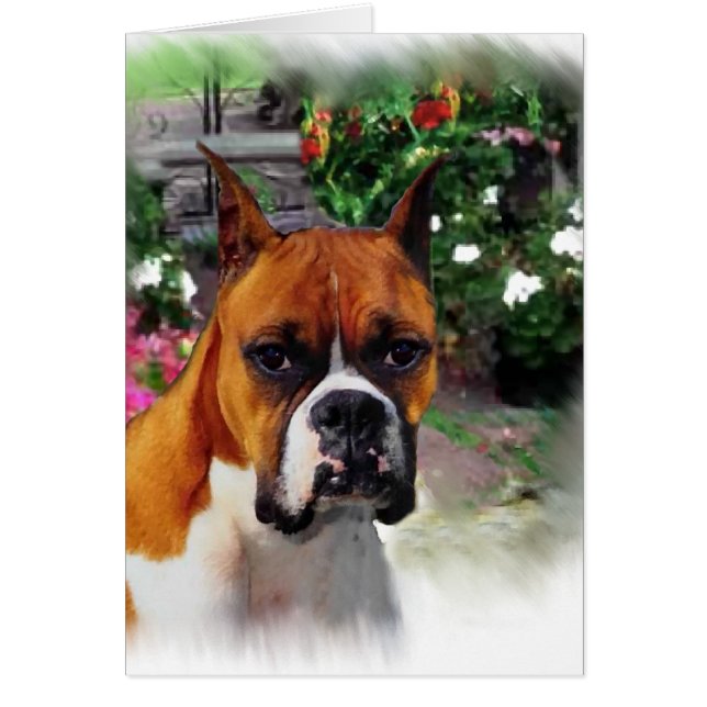 Cadeaux d'art de chien de boxer (Devant)