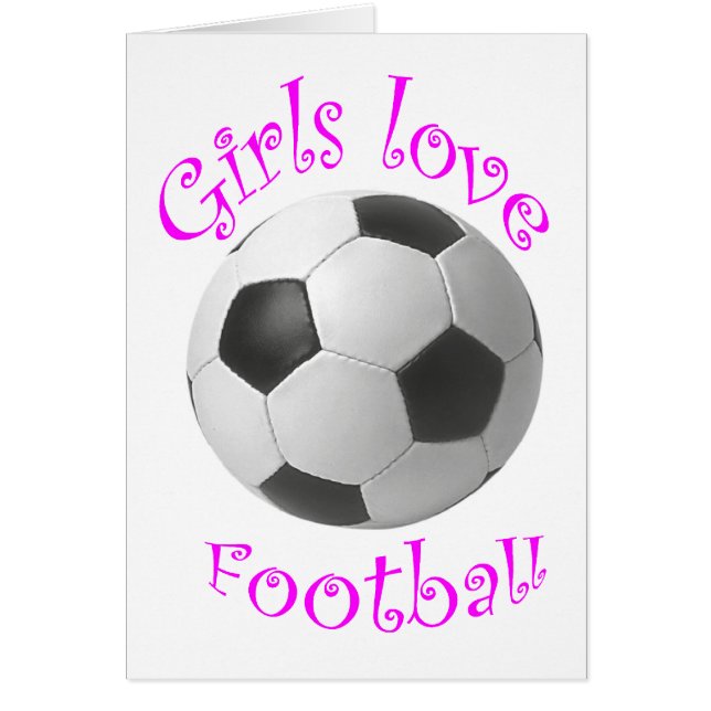 Cadeaux d'art du football d'amour de filles (Devant)