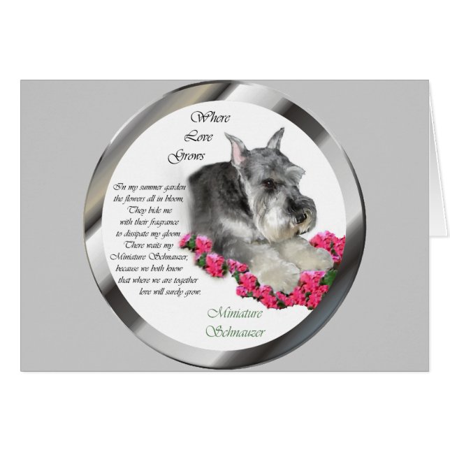 Cadeaux d'art Schnauzer miniature (Devant horizontal)