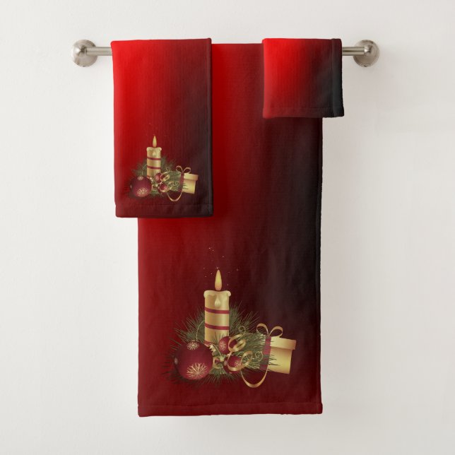 Cadeaux de bougie de Noël Rouge étonnant (En situation)