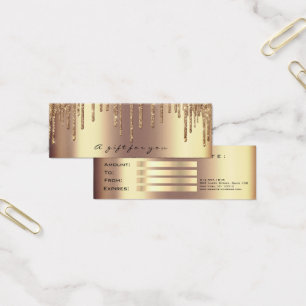 Cadeaux de certificat Gold Sepia maquillage petit