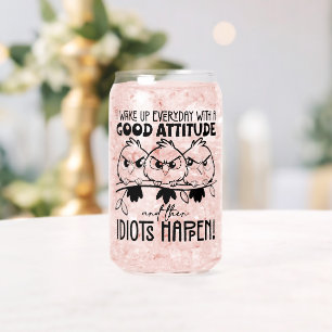 Cadeaux de citation d'oiseau drôle Idiots Happen 