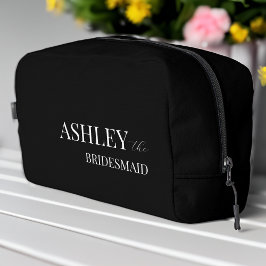 Cadeaux de femme de chambre sac noir personnalisé