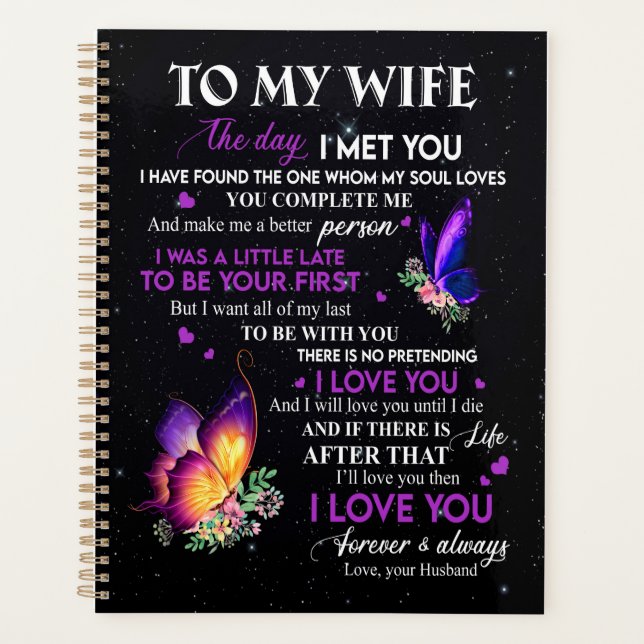 Cadeaux de femme | Lettre À Ma Femme Du Mari (Devant)