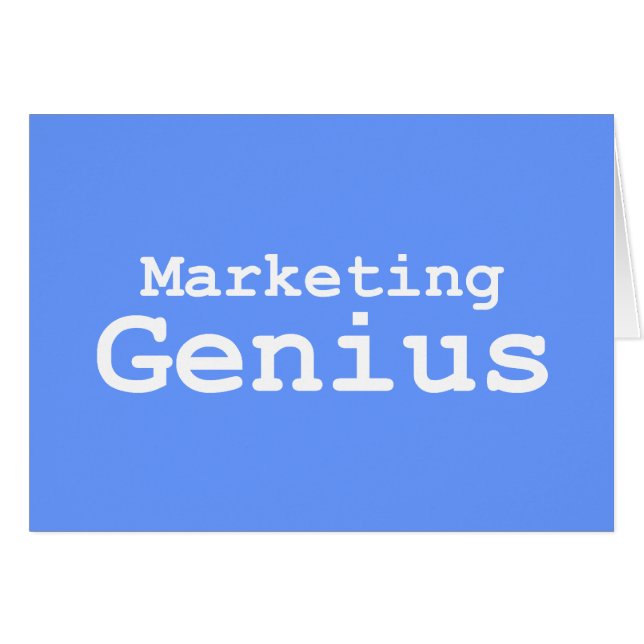 Cadeaux de génie marketing (Devant horizontal)