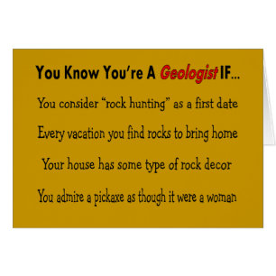 Cadeaux de géologue "que vous connaissez que vous