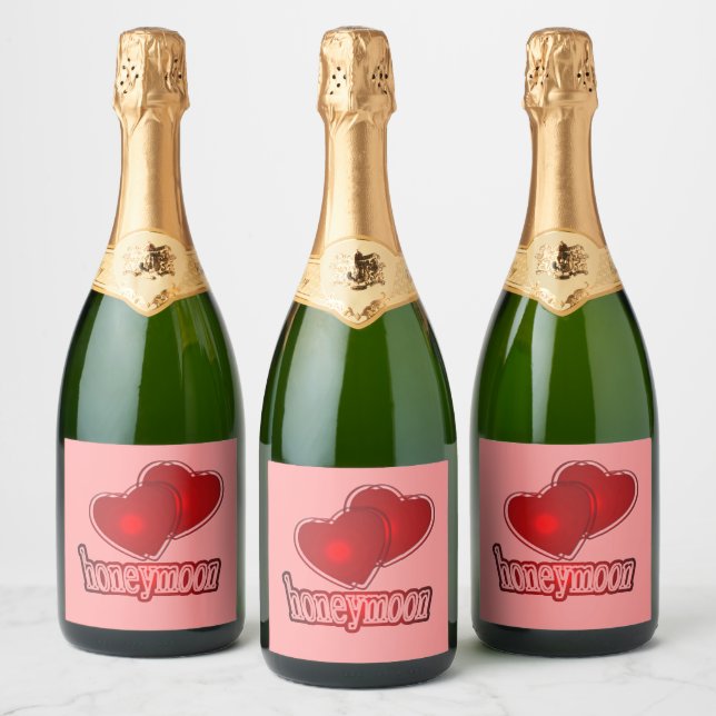 Cadeaux de lune de miel   Étiquette de vin (Bouteilles)