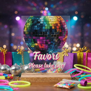 Cadeaux de mariage boule disco soirée rétro 70