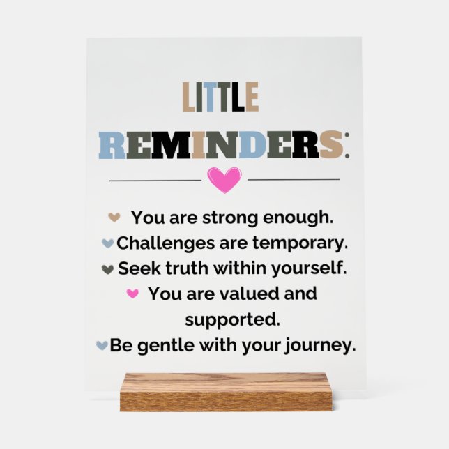 Cadeaux de motivation inspirants Petits rappels (Recto)