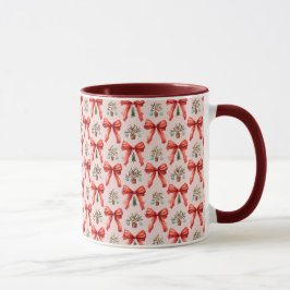 Cadeaux de mug de vacances de Noël à l'aquarelle r