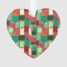 Cadeaux de Noël avec rubans et vaches