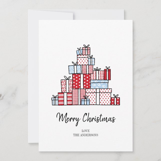 Cadeaux de Noël Carte de vacances (Devant)