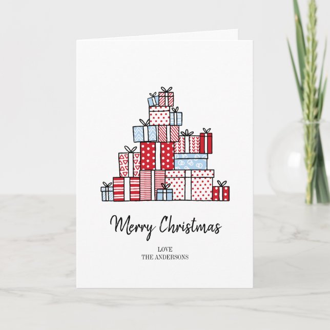 Cadeaux de Noël Carte de voeux de Noël (Devant)