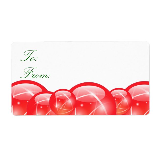 Cadeaux de Noël Étiquettes (Devant)