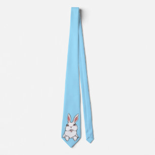 Cadeaux de Pâques de cravate d'art de lapin de