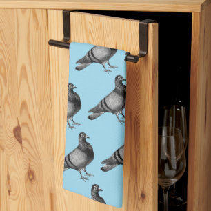 Cadeaux de pigeon vintage Torchon