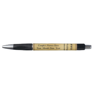 Cadeaux de stylos du 50e Mariage anniversaire Gold
