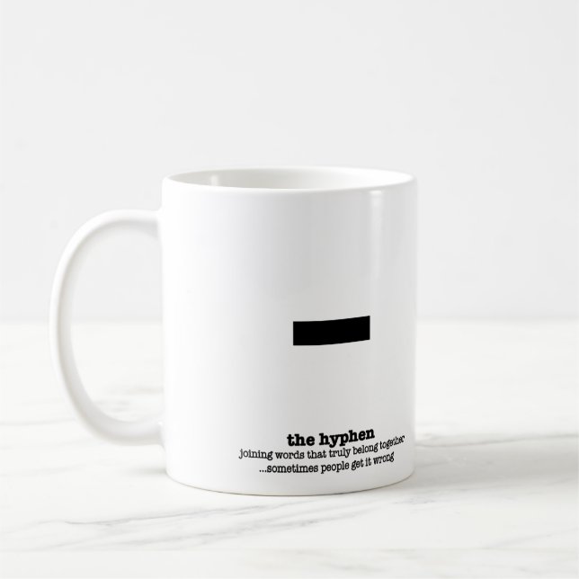 Cadeaux de tasse de grammaire de ponctuation pour (Gauche)