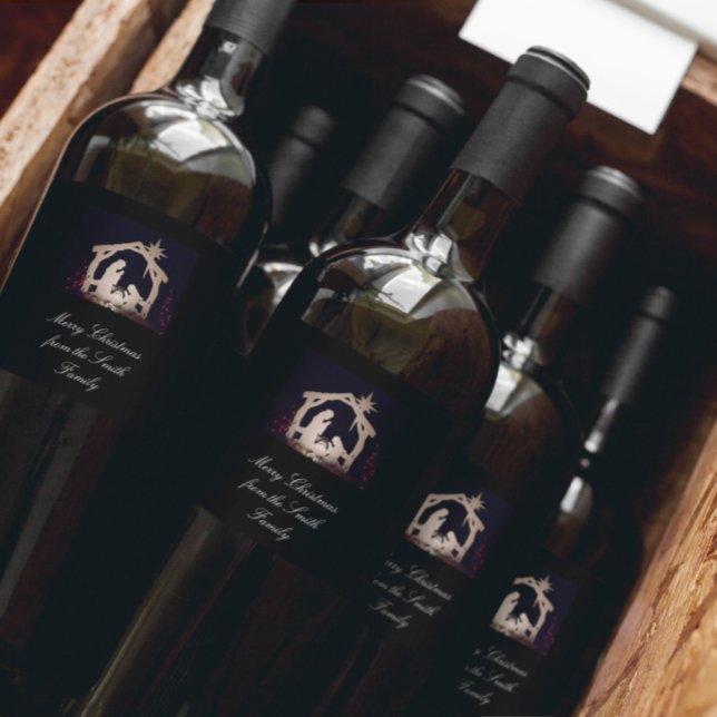 Cadeaux de vacances/mariage Joyeux Étiquette de vi (Créateur téléchargé)