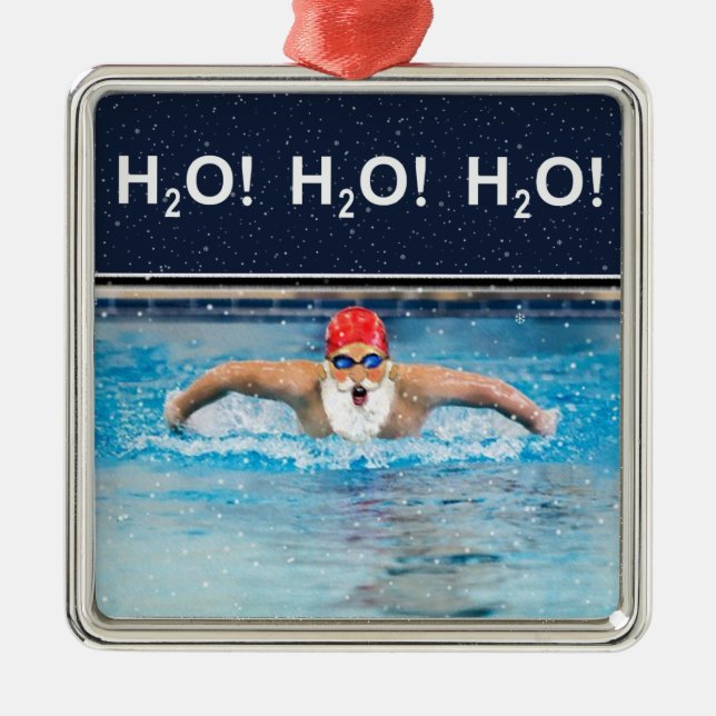 Cadeaux de vacances natation ornement céramique (Devant)