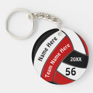 Cadeaux de volley-ball personnalisés rouge, blanc 