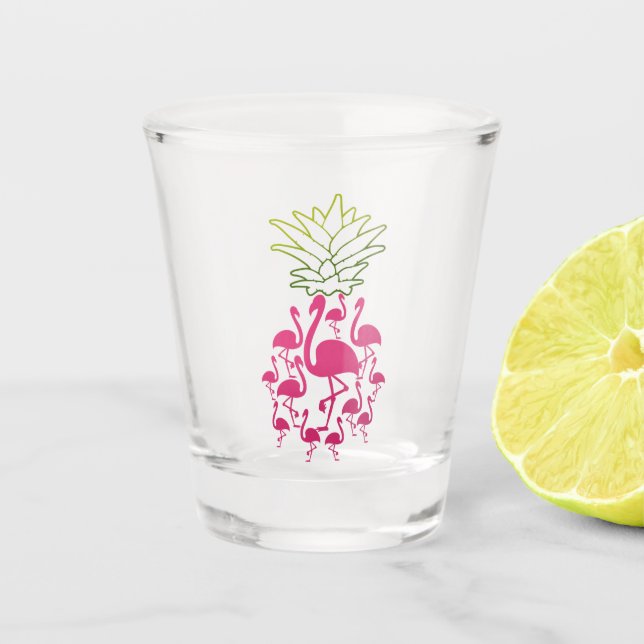 Cadeaux en verre de Flamant rose mignonne (Devant)