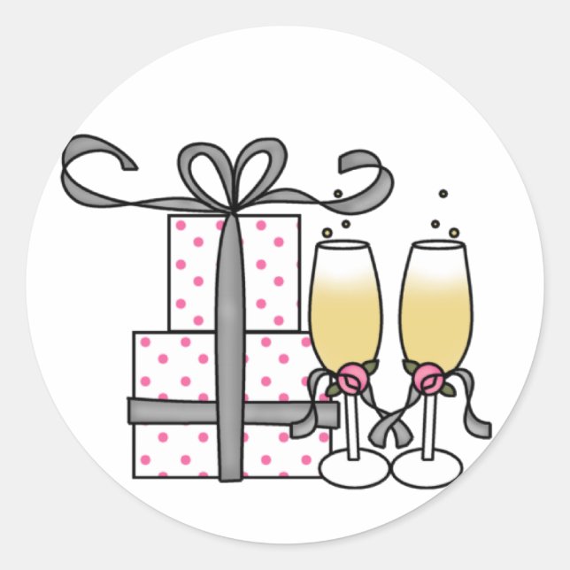 Cadeaux et Sticker Champagne (Devant)