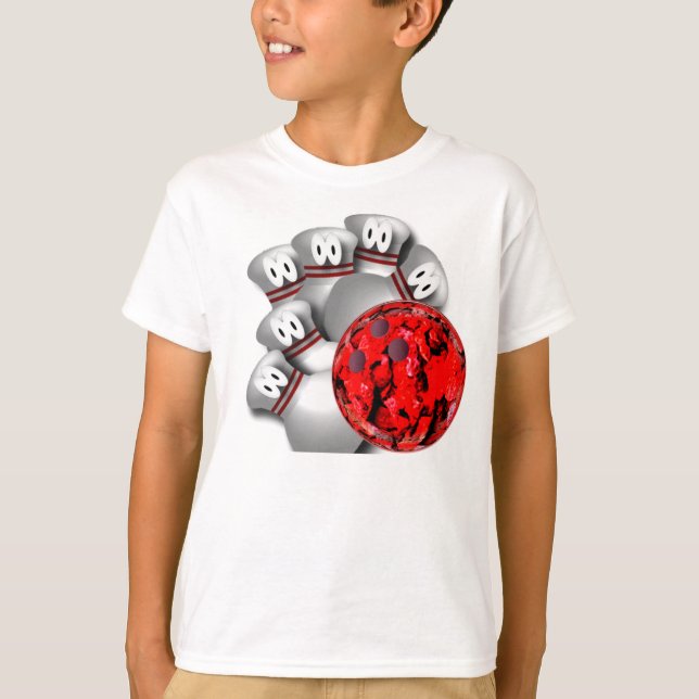 Cadeaux faits sur commande de T-shirts de bowling (Devant)