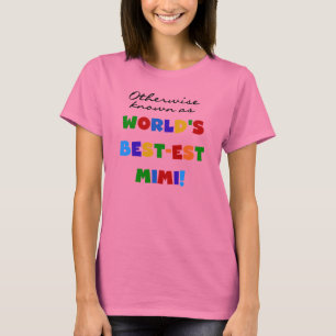 Cadeaux lumineux de T-shirts des couleurs Mimi du
