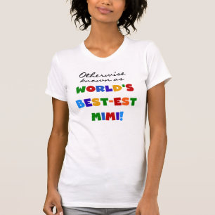 Cadeaux lumineux de T-shirts des couleurs Mimi du