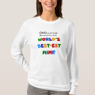 Cadeaux lumineux de T-shirts des couleurs Mimi du
