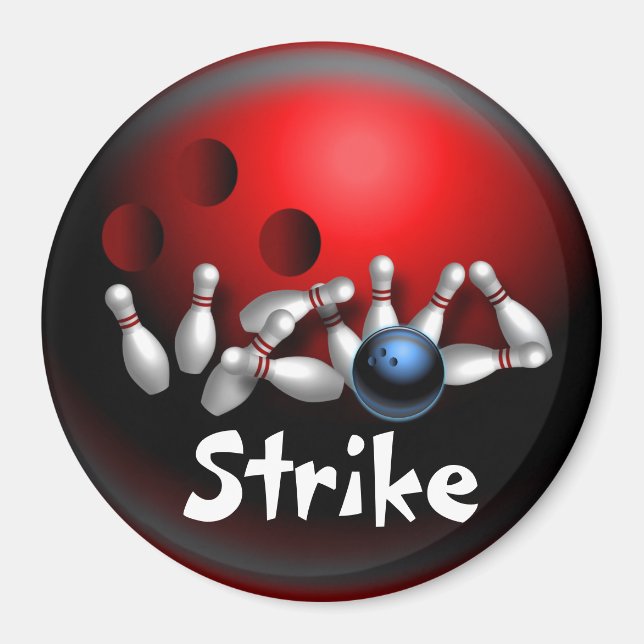 Cadeaux Magnet de Bowling sur mesure (Devant)