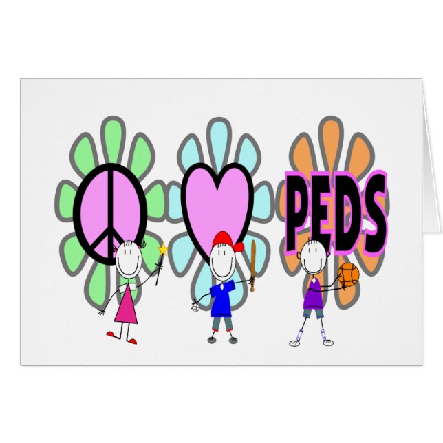 Cadeaux pédiatriques de "Paix-Amour-Pédiatrie" (Devant horizontal)