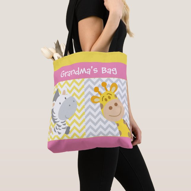 Cadeaux personnalisés de grand-maman - sac (De près)