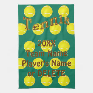 Cadeaux personnalisés de tennis, serviettes faites