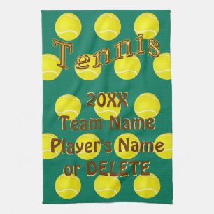 Cadeaux personnalisés de tennis, serviettes faites