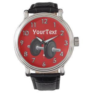 Cadeaux personnalisés pour la montre d'haltère d
